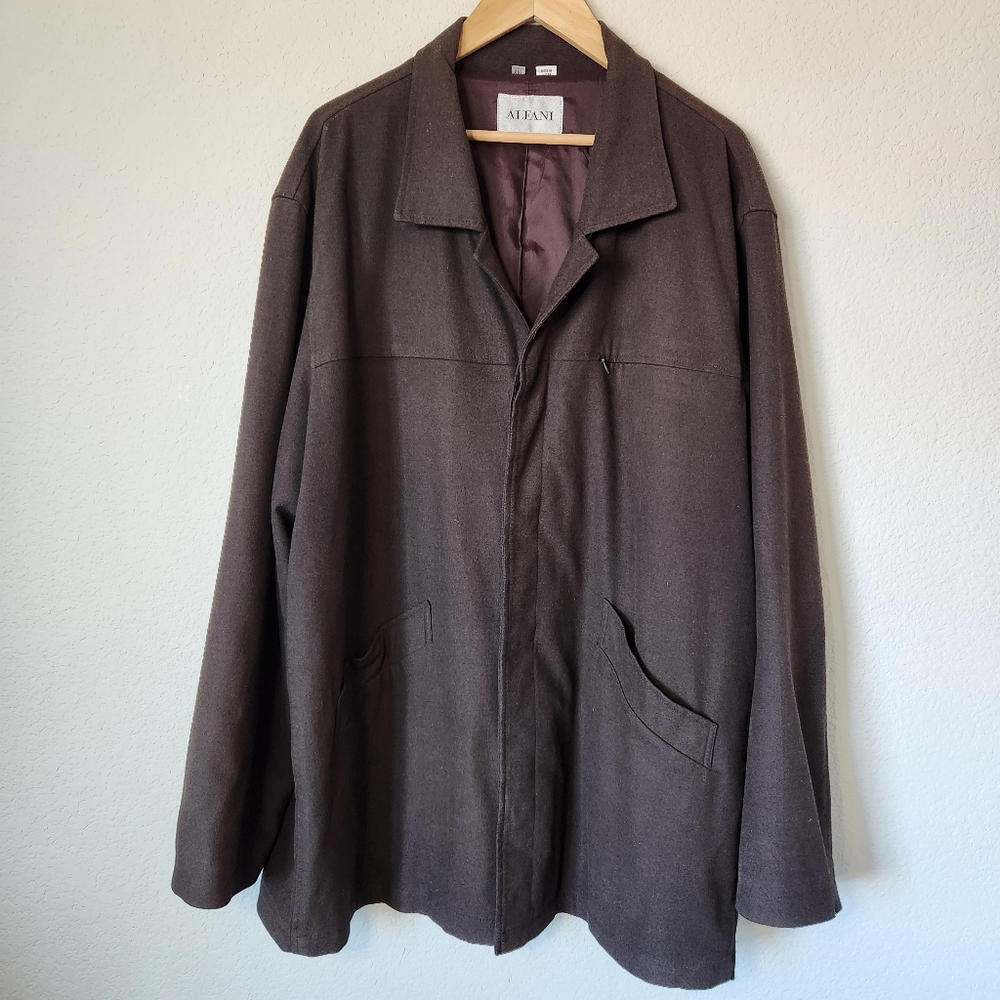 Men's Big & Tall Brown Alfani Fully Lined Jacket Size XXL - Picture 1 of 6
